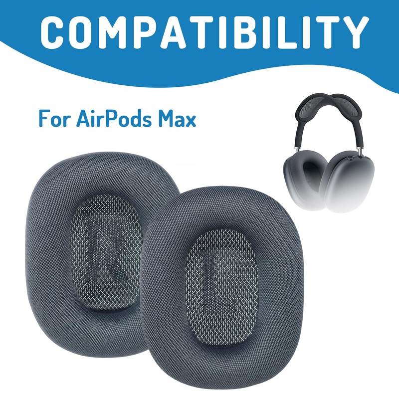 Adhiper Improved Replacement Ear Pads for 2024 Max Headphones, Mesh