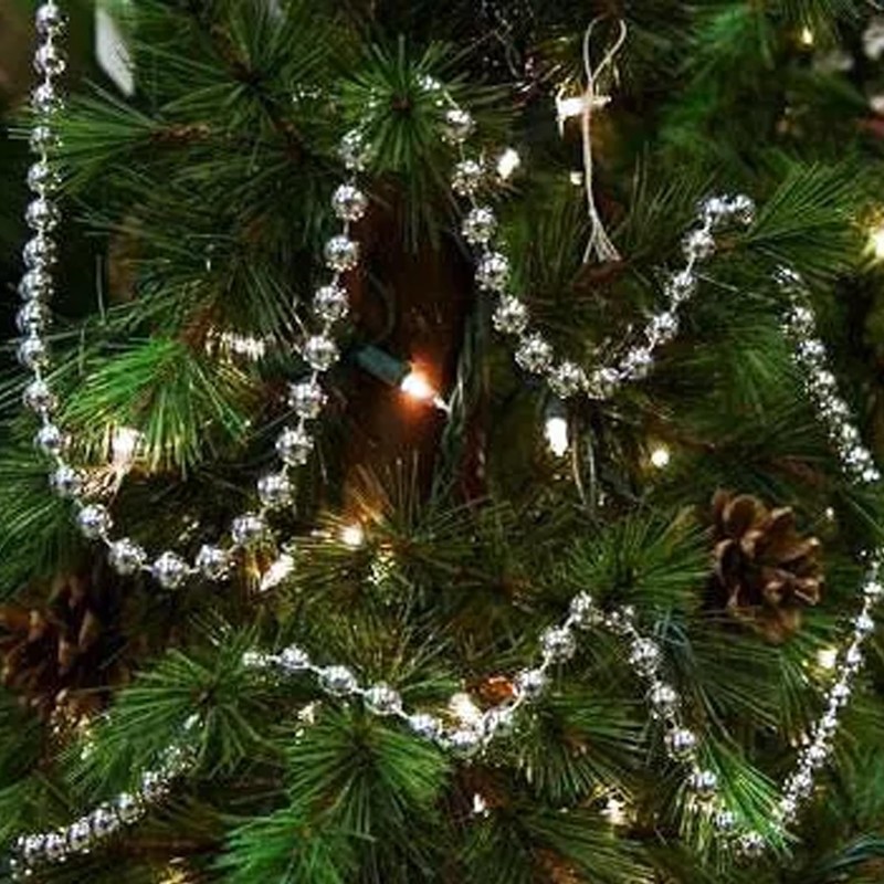 Christmas Luxury 10 Metre Bead Chain Garland Decoration Xmas Tree