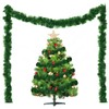Pack of 4 Christmas Garlands, Green, Artificial Fir Garland, Diameter