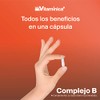 Complejo B completo, Prebioticos, Fibra, 90 cápsulas, Vitaminas B1, B2,