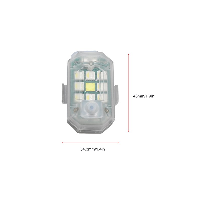 4Pcs LED Strobe Light High Brightness Waterproof Portable Wireless Flashing