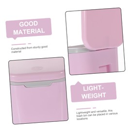 VILLFUL Cute Trash Can Lid Desktop Garbage Holder for Office Study and Home Use Stylish Small Rubbish Bin for Maintaining Cleanliness and Organization