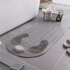 MOLFUJ 32"X16" Foot Scrubber Shower Mat with Feet Scrub Stone,