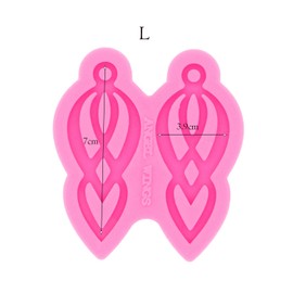 Large Earring Silicone Molds for DIY Earrings Resin Jewelry Making Epoxy Resin Molds Earring Jewelry Resin Silicone Casting Molds DIY Women Earrings, Resin Jewelry, Pendant Craft 2.75x1.53 inch