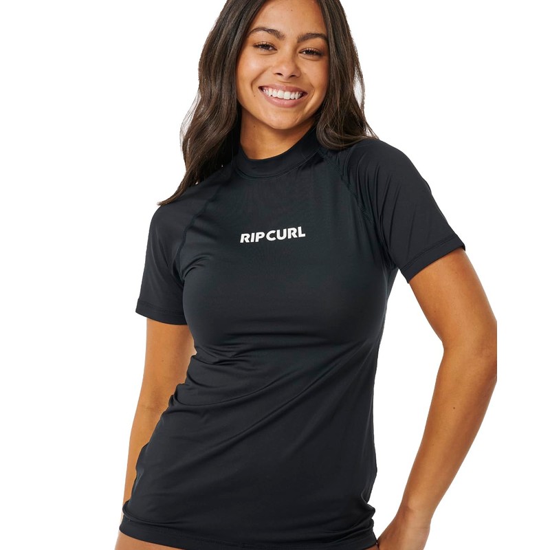 RIP CURL Womens Classic Surf Short Sleeve Rash Vest Top