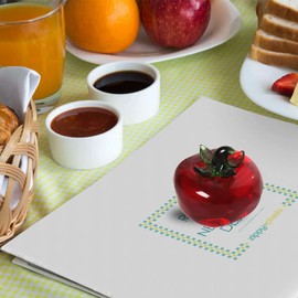 YANGSHINE Crystal Persimmon statue Ornament Artificial Fruit Sculpture Figurine Tabletop Paperweight Crystal Glass Ornament for Home Decor-Persimmon