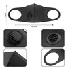 NUÜR 2pcs Fabric Reusable Face Mask, with Air Valve and