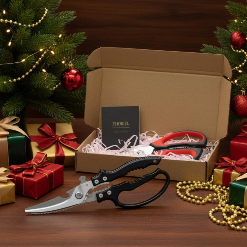 Flioriel 2-Pack Heavy Duty Kitchen Shears - Ultra Sharp All