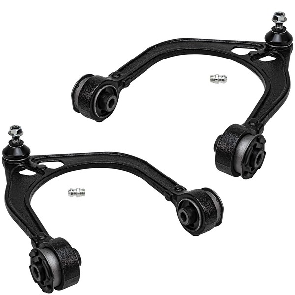 Detroit Axle - 2 Front Upper Control Arms for RWD 300 Dodge Challenger Charger Magnum Upper Control Arms with Ball Joints Assembly Set Replacement