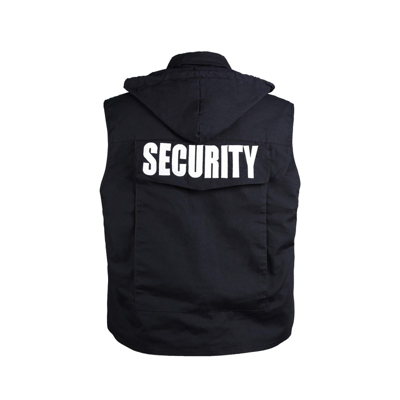 BACKBONE Men's Security Vest with SECURITY Embroidery - Durable 8-Pocket