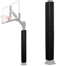 Katop Square Basketball Pole Padding Fits 6x6 Inch Pole, Durable 6 Feet Tall Basketball Pole Pad Outdoor and Indoor, UV-Resistant Waterproof Basketball Hoop Pads for Protection and Player Safety