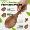 AIUHI Wooden Rice Paddle, Teak Wood Rice Spoon with Hanging