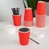 Restaurantware 12 Ounce Disposable Coffee Cups 25 Ripple Wall Hot