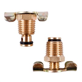 ZAP Performance Brass Radiator Drain Valve 1/4-Inch NPT Wing style air compressor tank bottle valve Replacement Part Flow Control Portable petcock