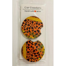 Unbranded YELLOW car coaster set