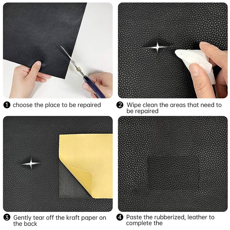 Leather Repair Tape Patch kit Blue,3X60 inch Waterproof Self Adhesive