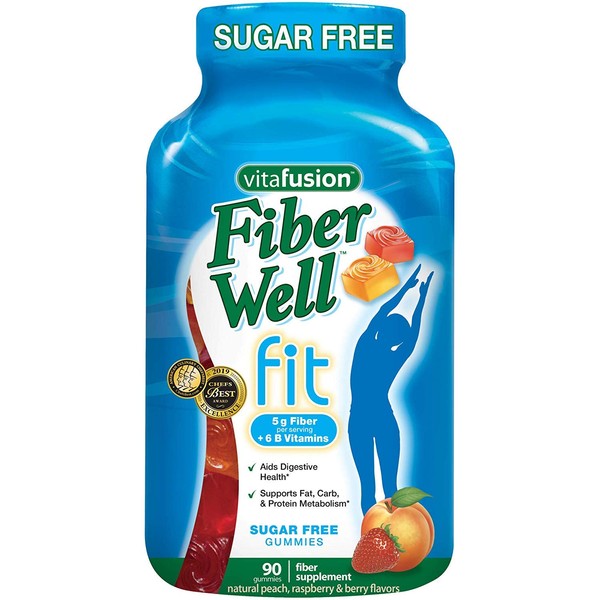 Fiber Well Fit Gummies, 3 Pack (90 Count)