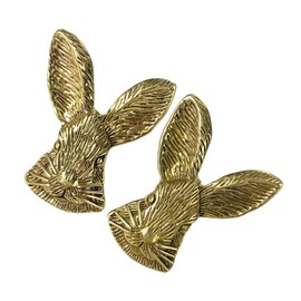 Operitacx 2pcs Cabinet Door Knobs Rabbit Head Handles for Kitchen Cabinet Drawer Pulls