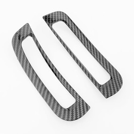 FUEISOF For Kia EV3 Left and Right Side A-Pillar Car Air Conditioning Vent Air Nozzles Ventilation Frame Trim (Wood Grain)