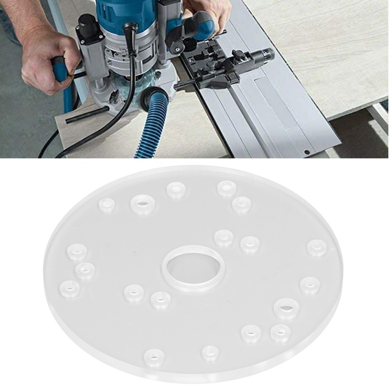 Universal Router Plate Kit Acrylic Baseplate for Bosch 6 1/2in