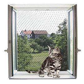 Kerbl Cat Protection Net, transparent, 4 x 3 m