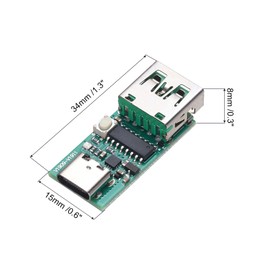 MECCANIXITY Type-C USB-C PD2.0/3.0 to DC PD Protocol Fast Charge Trigger Welding USB Model Detector Bare Board Design for DIY Power Solutions