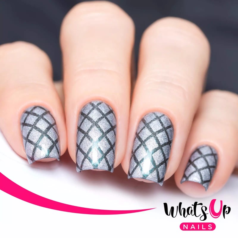 Whats Up Nails Diamond Pattern Stencils for Nails, Nail Stickers,