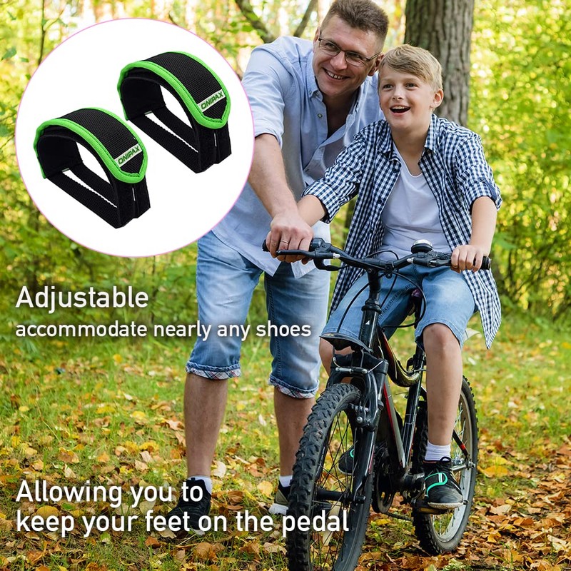 ONIPAX 1 Pair Bike Pedal Strap Toe Clips Straps Tape