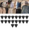 18pcs Clothes Triangle Hooks Space Saving Plastic Clothes Hanger Connector