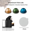 Clinuse Aluminum Foils Lids Seals for Nespresso Vertuo Pods, 100Pcs