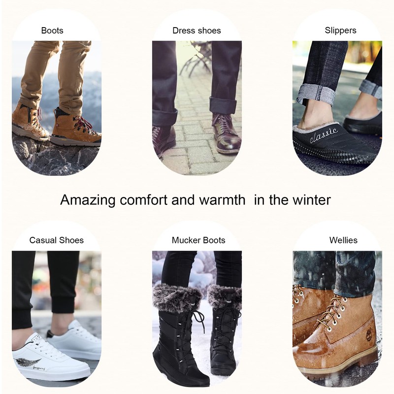 riemot Fluffy Insoles for Men Women, Thick Premium Wool Flet