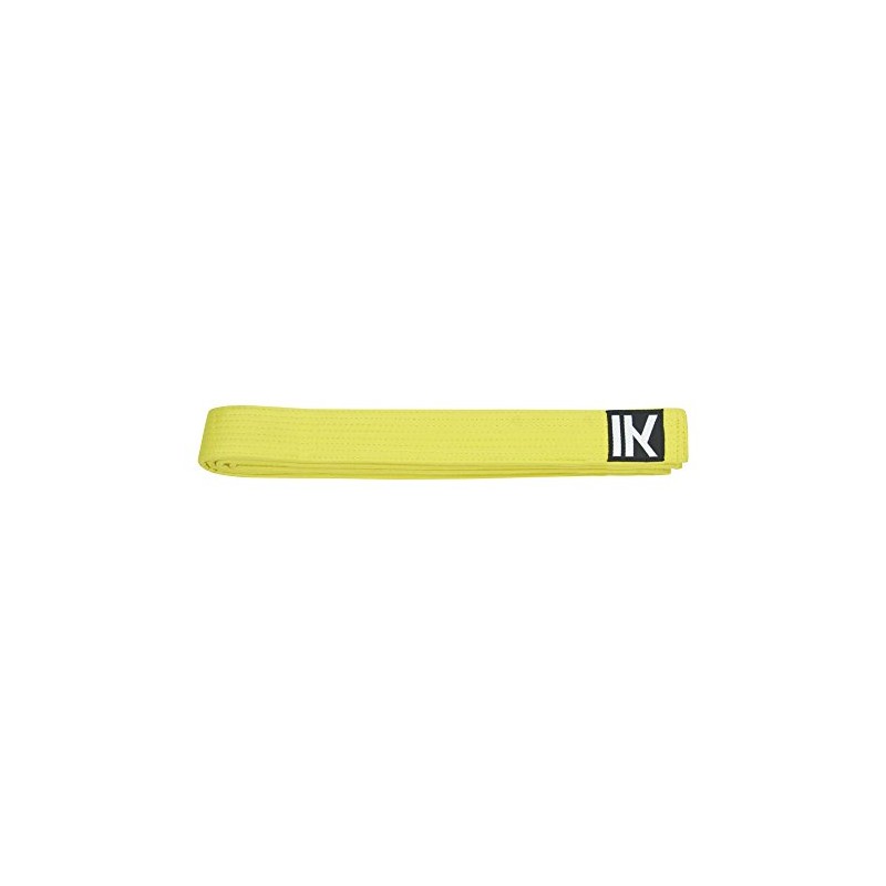 IKKEN Judo Taekwondo Karate Belts 100% Cotton, Yellow, 240 cm