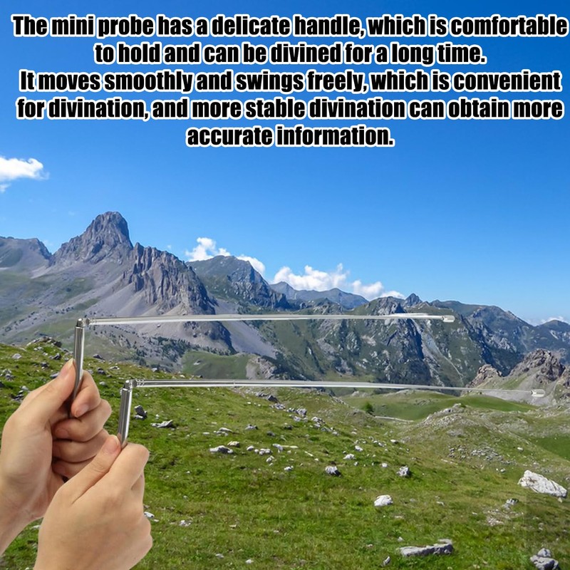 2 Pack Retractable Dowsing Rods – Adjustable Metal Dowsing Rods