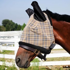 Country Pride Traditional Plaid Fly Mask (Horse)