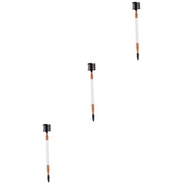 Baluue 3pcs Wooden Handle Makeup Brush Double-ended Nylon Bristles for Women No Shedding for Daily and Professional Use Cosmetics Brush