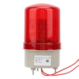 220 VAC Rotating Flashing Light Red LED Warning Light Industrial Signal Warning Lamp 97 mm Diameter
