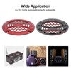 sourcing map 2 Pcs 2inch Red Speaker Grill Mesh Plastic