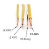 Yellow THHN Wire - 10 AWG - 10 Feet -