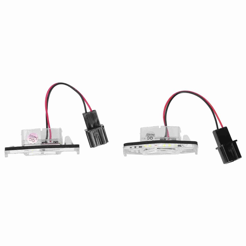 Pair of LED License Plate Lamp White Light 34100S0A013 Fit