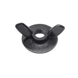 Xadnitu 50 Pieces 1/4''-20 Washered Wind Nut, Zinc Plated Hurricane Hardware Butterfly Nuts with Washer for Fasteners, Black