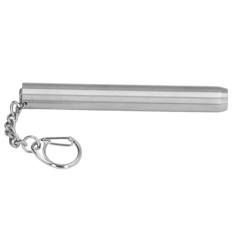 Mini LED Flashlight 500LM 304 Stainless Steel Portable with Snap