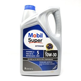 Mobil 127830 Super Extengine 10W 30 Garrafa API SP, 5 L, Azul
