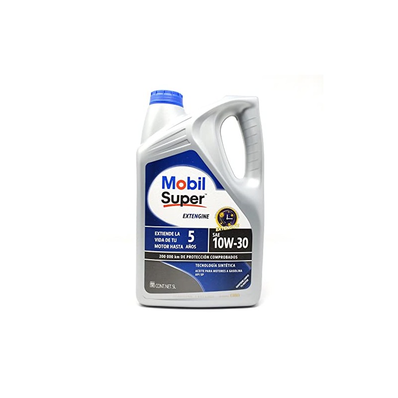 Mobil 127830 Super Extengine 10W 30 Garrafa API SP, 5