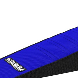 Enjoy Mfg Seat Cover - Compatible Fit for 2014-2015 Husqvarna FE 501 450 350 250 - TE 300 250 125 - FC 450 350 250 - TC 250 125 Black Sides/Blue Pleated Top #113