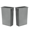 Plexon 23-Gallon Trash Can– Tall, Narrow Rectangular Garbage Bin for