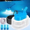 Pool Cover Pump with Lights, Above Ground Sump Pump Submersible,