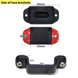 HYSHIKRA Walkie Talkie Holder, Mic Speaker Holder, Compatible with Radio Clip and Speaker Clip, Suitable for Use in Cars, Boat Cabins, Workbenches