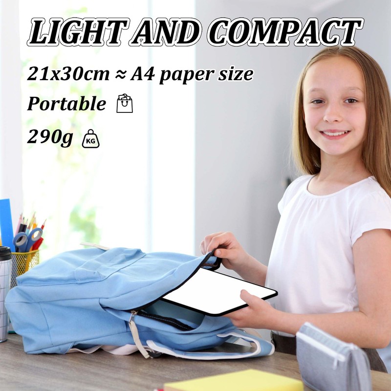 YUNAI Small Whiteboards A4, 2PCS Double Sided Mini Whiteboard with