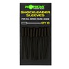 Korda Shockleader Sleeves - 10 Gummihülsen, Angelzubehör zum Karpfenangeln, Karpfenzubehör