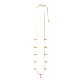 cai 358250390V-45 Women's Necklace 925 Sterling Silver 40 + 5 cm Shiny Zirconia Yellow, One size, Sterling Silver, Cubic Zirconia